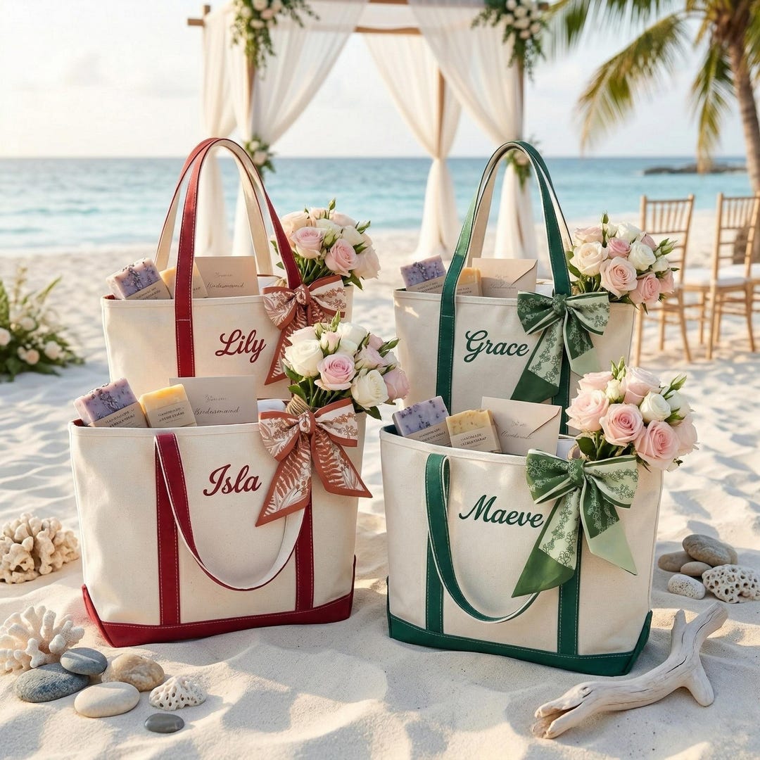 Personalized Wedding Tote Bag,custom Tote Bag With Name,beach Handbags ...