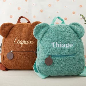 Teddy Bear Backpack, Custom Name Backpack, Children's Teddy Bear Backpack, Personalized Backpack, Named Children's Backpack