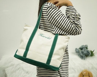 Custom Text Tote Bag,Shaped Embroidered Tote Bag,Beach Tote Bag,Personalized Name Embroidered Tote Bag,Bridesmaid Embroidered Keepsakes