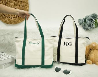 Custom Tote Bag, Bridesmaid GiftsTote Bag, Embroidered Canvas Tote Bag with Initials, Bridal Shower, Bachelorette Gifts, Personalized Gifts