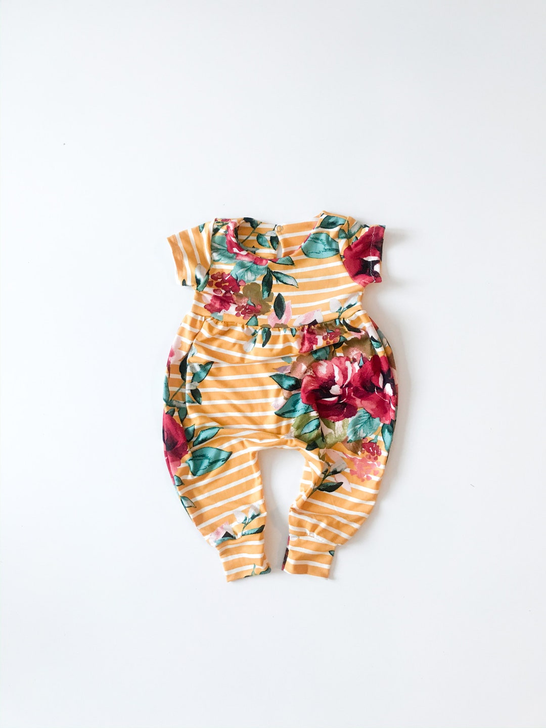 Floral Bubble Romper Many Color Options Baby Girl Etsy