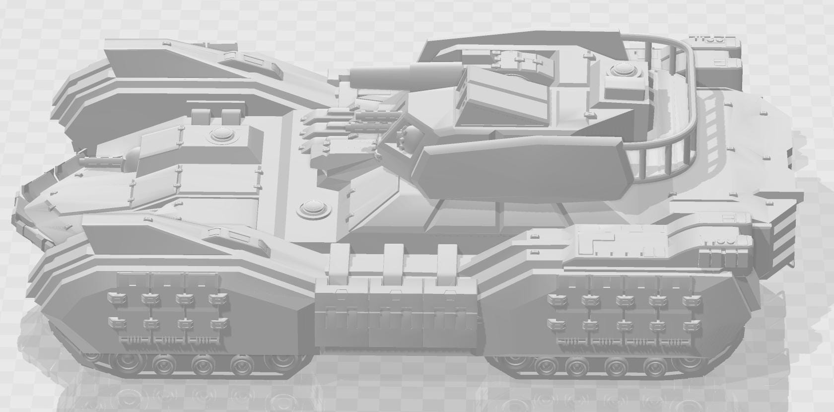 Gyges MBT Main Battle Tank Model - 50 Ton Battletech Proxy - Etsy