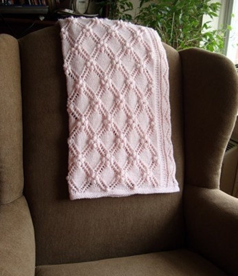 Estonian Lace Baby Blanket knitting pattern