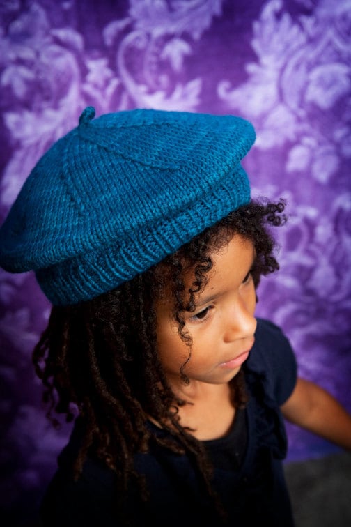 Slouchy Purple Beret - Etsy display picture 3