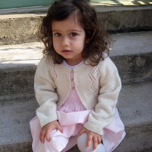 Strickmuster Pullover Anfänger Spitze Kind Baby Kleinkind Mädchen Strickjacke Sofort Download Herbst Frühling Winter Bottom Up Jumper Cashmere