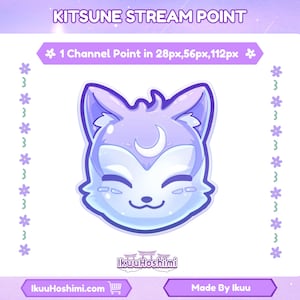 Kitsune Channel Points for Twitch | Twitch Channel Point, Twitch Emotes, Cute Channel Points, Channel Point Icon, Channel Point