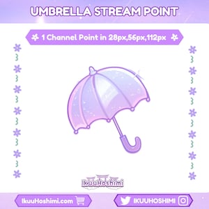 Umbrella Channel Points for Twitch | Twitch Channel Point, Twitch Emotes, Cute Channel Points, Channel Point Icon, Channel Point