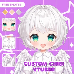 CUSTOM CHIBI VTUBER | Custom Vtuber Model, Live2d Model, Vtuber Design, Vtuber Character, Anime Art, Anime Character, Chibi Vtuber Model