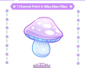 Mushroom Channel Punkte für Twitch | Twitch Channel Point, Twitch Emotes, Niedlich Kanalpunkte, Kanalpunktsymbol, Kanalpunkt