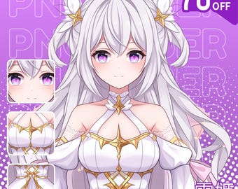CUSTOM PNGTuber | PNGtuber, Custom PNGtuber Model Commission, Pngtuber Commission, Cute Anime PNGTuber Avatar, model pngtuber