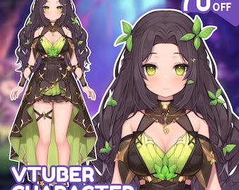 Modelo Vtuber personalizado por encargo / Recursos Vtuber / Modelo Live2D por encargo / Pngtuber / Arte anime / Vtuber masculino y femenino, mascota Vtuber