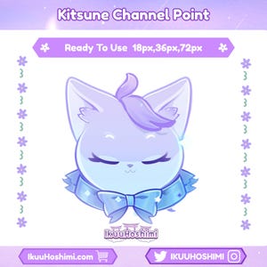 Kitsune Channel Points for Twitch | Twitch Channel Point, Twitch Emotes, Cute Channel Points, Channel Point Icon, Channel Point