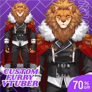 Aangepaste Live2D harige Vtuber | Vtuber-model, harige Vtuber, Vtuber, Anthro, Fursona, harige avatar, harige basis, harige kunst, Live2d-model