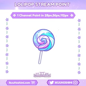 Lolipop Channel Points for Twitch | Twitch Channel Point, Twitch Emotes, Cute Channel Points, Channel Point Icon, Channel Point