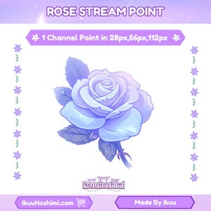 Puntos de canal de Rose para Twitch / Puntos de canal de Twitch, emoticonos de Twitch, puntos de canal lindos, ícono de punto de canal, punto de canal