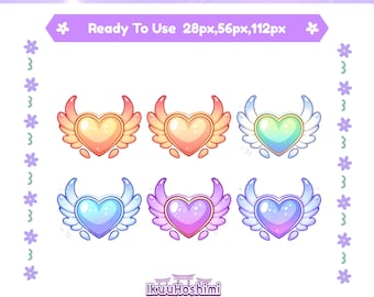 Heart Twitch Sub Badges|Channel Point Icons |Discord Badges |Stream Badges | Twitch, YouTube, Discord | Sub Badges Cute | Discord Badges
