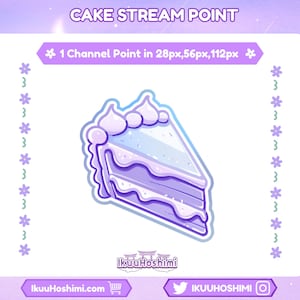 Cake Channel Points for Twitch | Twitch Channel Point, Twitch Emotes, Cute Channel Points, Channel Point Icon, Channel Point