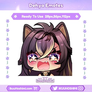 Dehya Impact Emotes | Custom Emotes | Writing Emote | Custom Twitch Emotes | Discord Emotes, Youtube Emotes