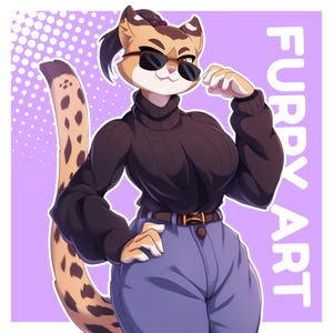 Furry Art Commission | Custom Pfp/Headshot Anime Furry Profile Picture | Furry Icon Sketch | Fursona Commission | Anime Furry