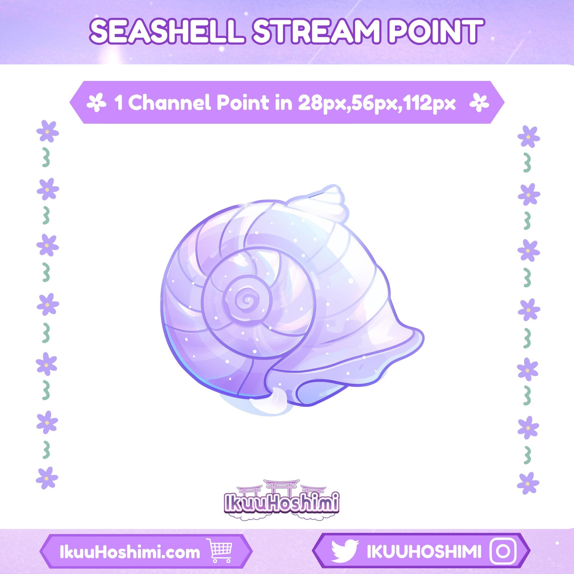 Puntos de canal de Seashell para Twitch / Puntos de canal de Twitch ...