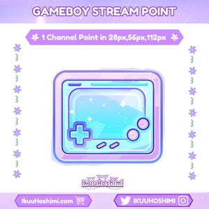 Gameboy Channel Points for Twitch | Twitch Channel Point, Twitch Emotes, Cute Channel Points, Channel Point Icon, Channel Point