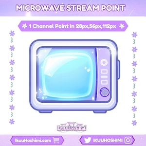 MIcrowave Channel Points for Twitch | Twitch Channel Point, Twitch Emotes, Cute Channel Points, Channel Point Icon, Channel Point