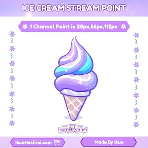 Ice Cream Channel Points for Twitch | Twitch Channel Point, Twitch Emotes, Cute Channel Points, Channel Point Icon, Channel Point