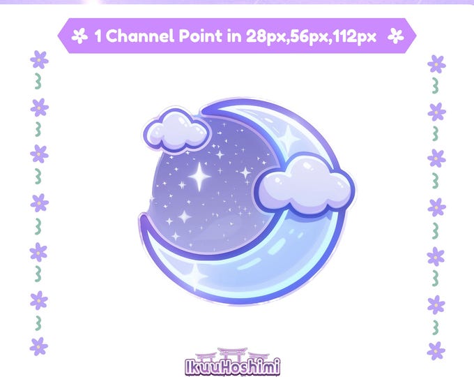 Crescent Moon Channel Points for Twitch | Twitch Channel Point, Twitch ...