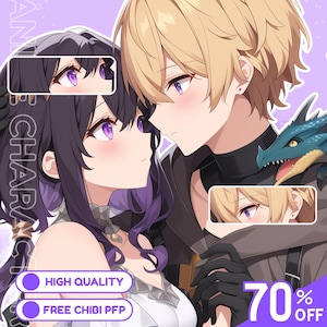 Anime Character Commission | Custom Anime Character | Original Anime Character | Fanart | Anime Illustration | Anime Couple | Valentine gift