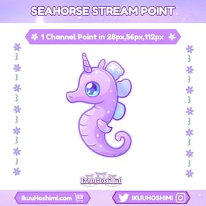 Seepferdchen Channel Points für Twitch | Twitch Channel Point, Twitch Emotes, Niedlich Kanalpunkte, Kanalpunktsymbol, Kanalpunkt