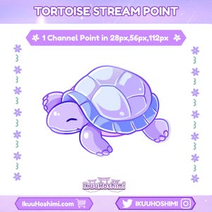 Puntos de canal de Tortuga para Twitch / Puntos de canal de Twitch, Emotes de Twitch, Puntos de canal lindos, Icono de punto de canal, Punto de canal