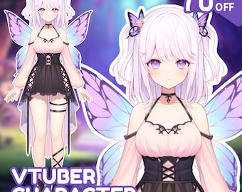 Modelo Vtuber personalizado por encargo / Recursos Vtuber / Modelo Live2D por encargo / Pngtuber / Arte anime / Vtuber masculino y femenino, mascota Vtuber