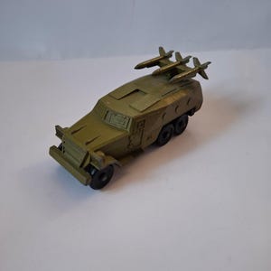 Vintage Diecast USSR Army Military Missile Launcher Vehicle Anti-Aircraft Defense 1:72