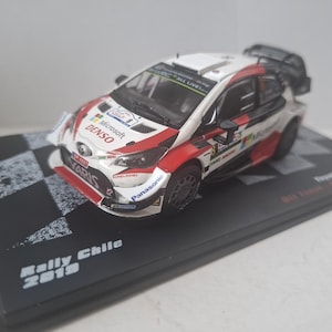 1:43 Toyota Yaris WRC Diecast Model – Ott Tänak 2019 Rally Chile Replica