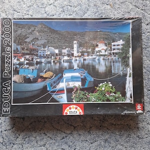 Educa puzzel van 2000 stukjes – Crete Harbor, Griekenland – nieuw verzegeld (2005)