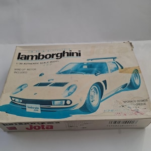 Lamborghini Jota 1/38 Scale Plastic Model Kit – Complete and Sealed