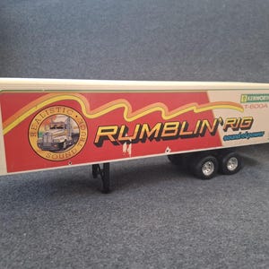 New Bright 1986 VTG Rumblin&#39; Rig Kenworth T600A 18in long Trailer