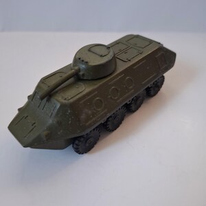 Vintage Diecast USSR Army Military Cast Metal Toy 1:72 armored personnel carrier