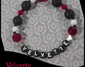 Velvette beaded bracelet