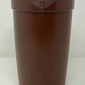 Vintage Tupperware Brown Pitcher With Push Button Lid