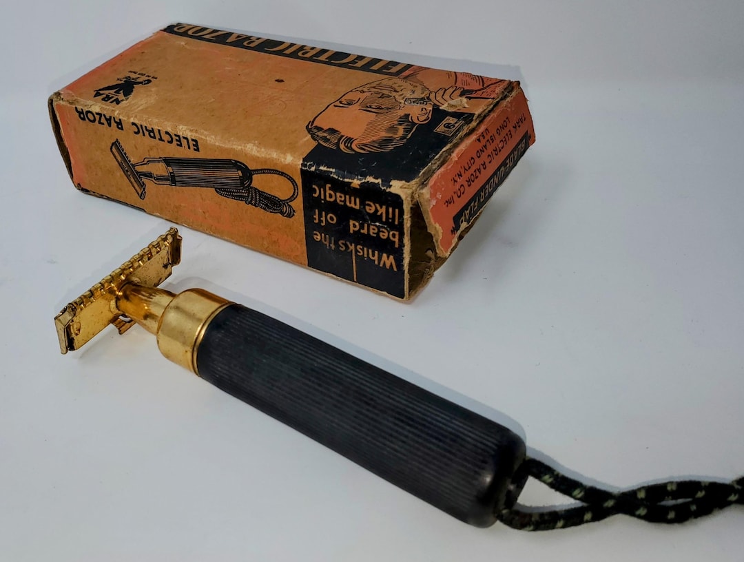 Vintage Tark Electric Safety Razor W/ Original Box. Made in USA NRA ...