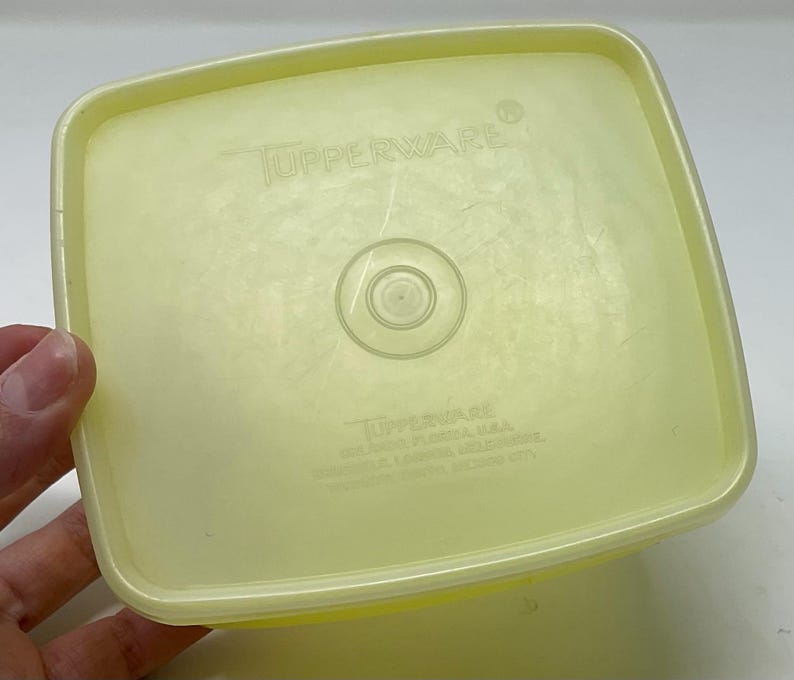 Tupperware Bottom Vintage Tupperware 311-7 Container, Square Sheer Keeper. It's a 16 ...