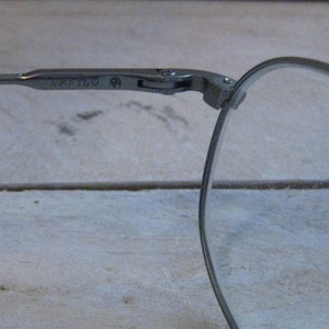 FREE SH Vintage 1980s Unisex Eyeglasses Frame Gunmetal Grey Fafilo image 5