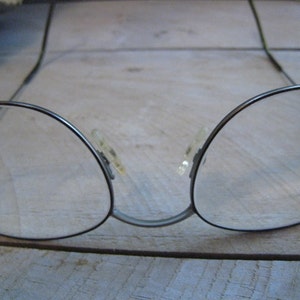FREE SH Vintage 1980s Unisex Eyeglasses Frame Gunmetal Grey Fafilo image 3