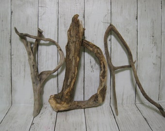 Driftwood PDA letter alphabet art, Wedding decor PDA public display of affection nature made