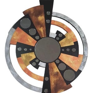 Contemporary Abstract Zen mirror #4 - Mirror wall art, Mirror wall decor, Mirror wall Sculpture - 28x22 by Alisa