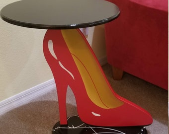 High heel shoe table deals