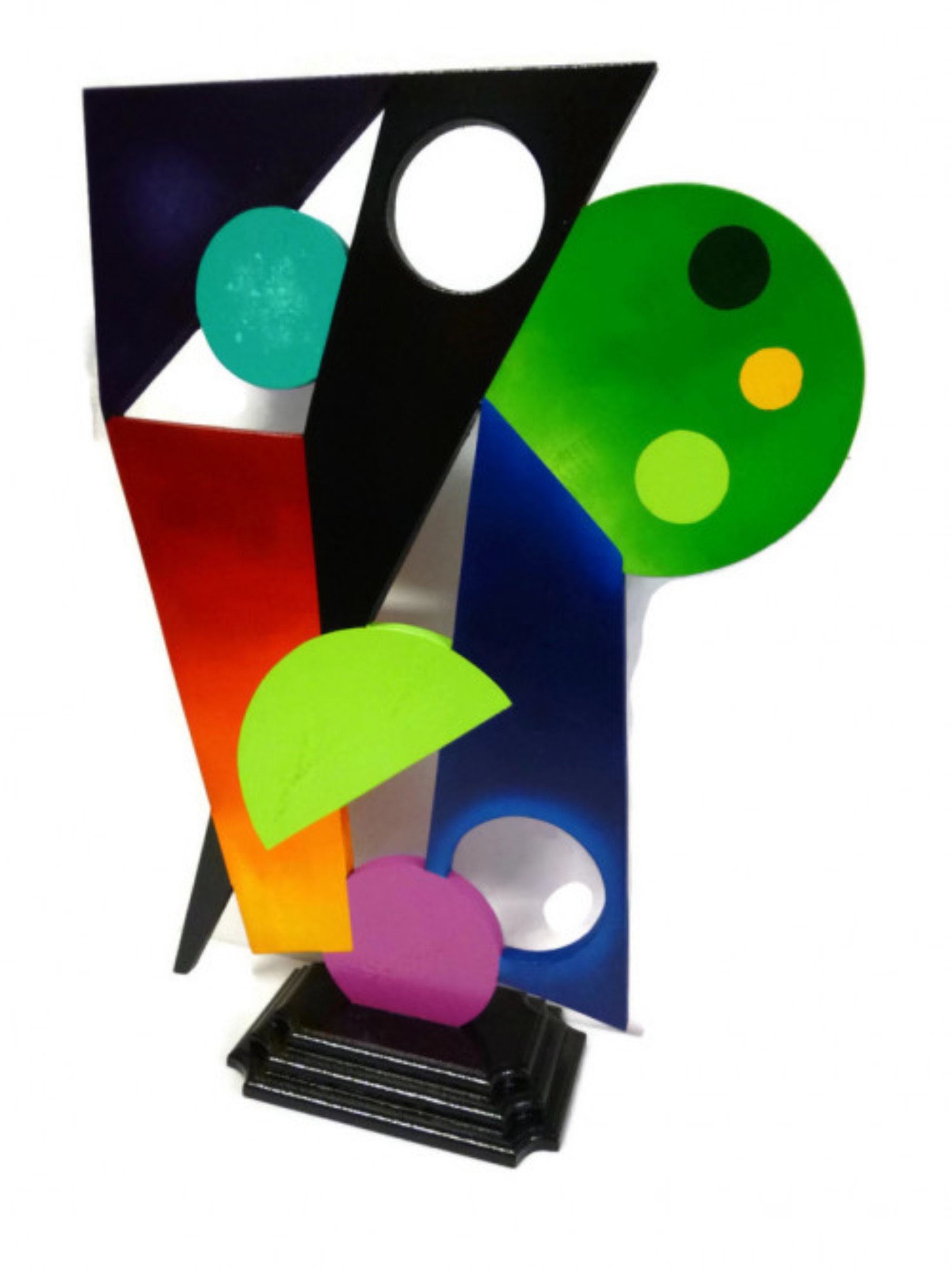 Unique Abstract Table Sculpture Contemporary Geometric Etsy