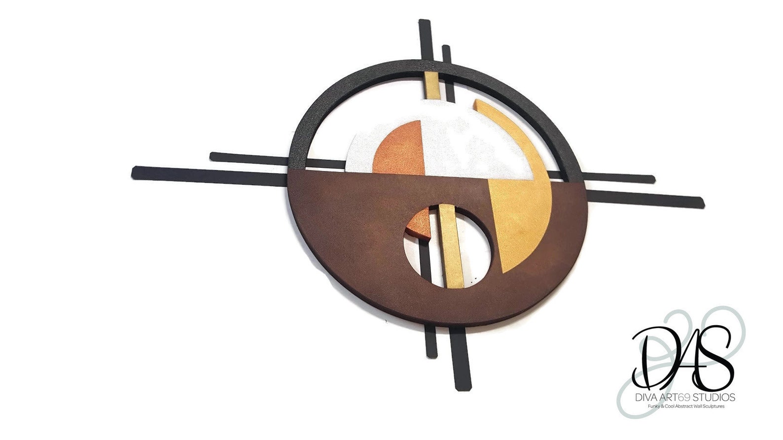 Circle wall decor wood wall art metal art. circle sculpture Etsy