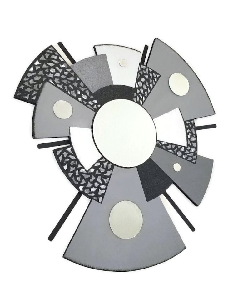 Gray Mirror Wall Art Abstract Mirror Sculpture Zen Sofia Etsy